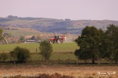 Farmer Fertilizing Grass
